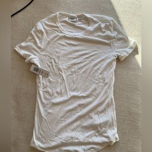 Aritzia Tna bliss hip white tee